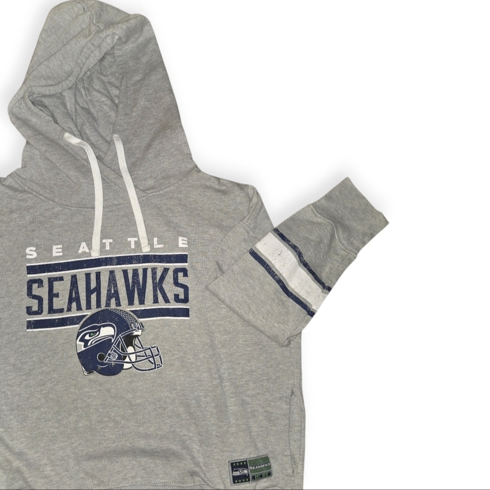 NFL Team Apparel Gray Seattle Seahawks Hoodie - Unisex Size XL - Picture 4 of 7